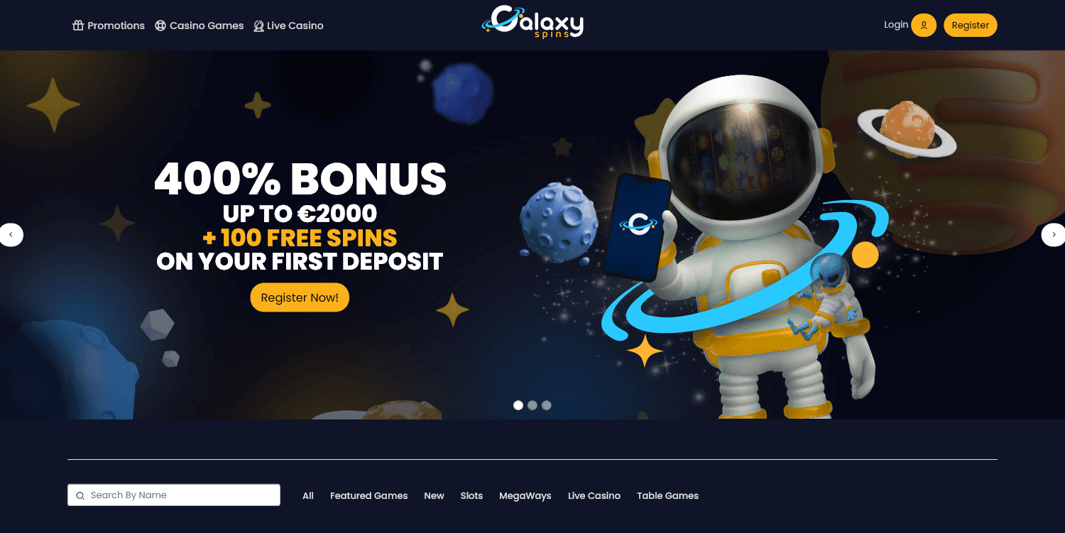 Galaxy Spins Casino Review - Bonuses Slot Games Free Spins Deposits Withdrawals | SistersSites.co.uk Galaxy Spins Casino Review - Bonuses Slot Games Free Spins Deposits Withdrawals