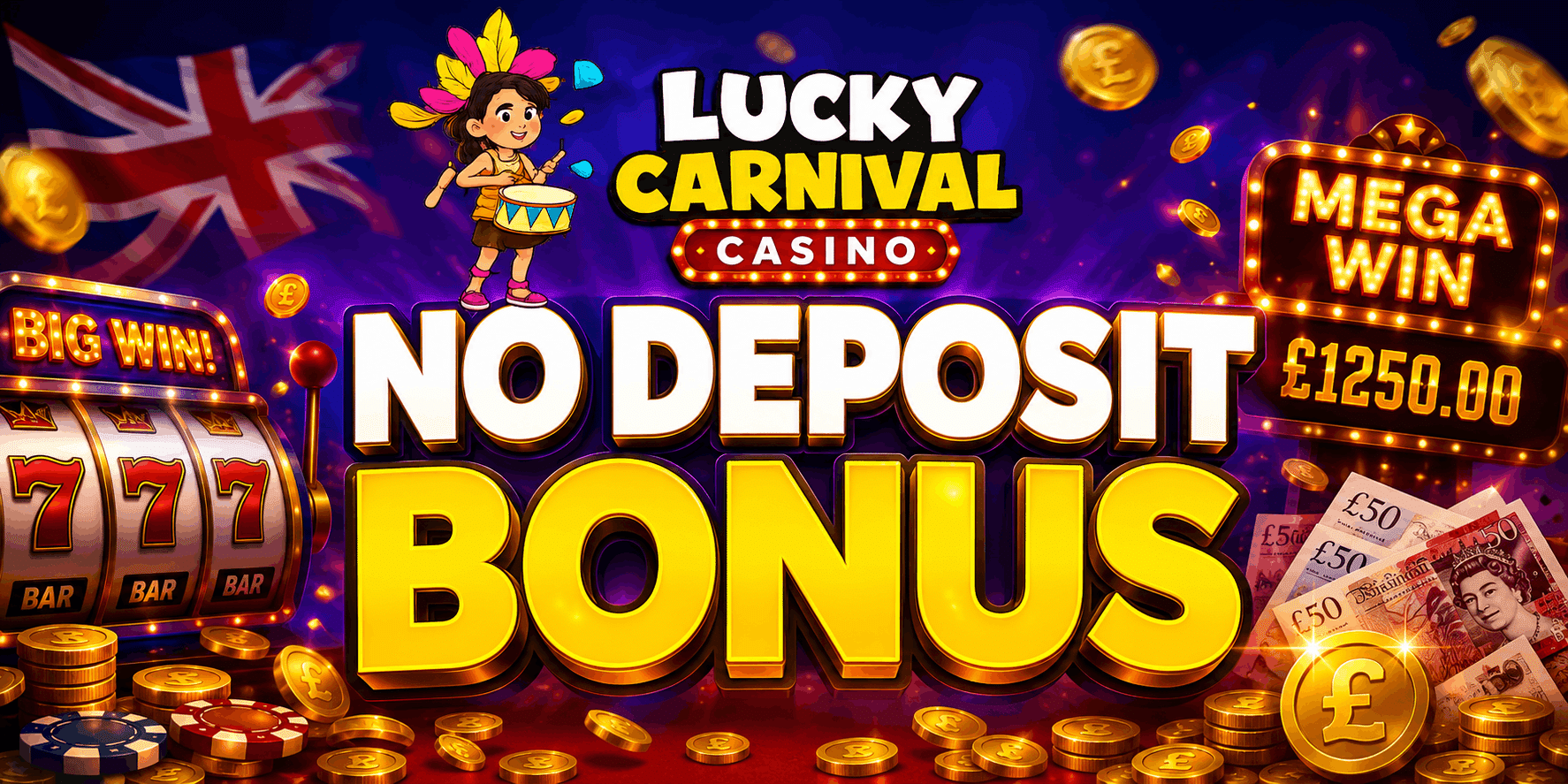 Lucky Carnival Casino No Deposit Bonus | SistersSites.co.uk Lucky Carnival Casino No Deposit Bonus