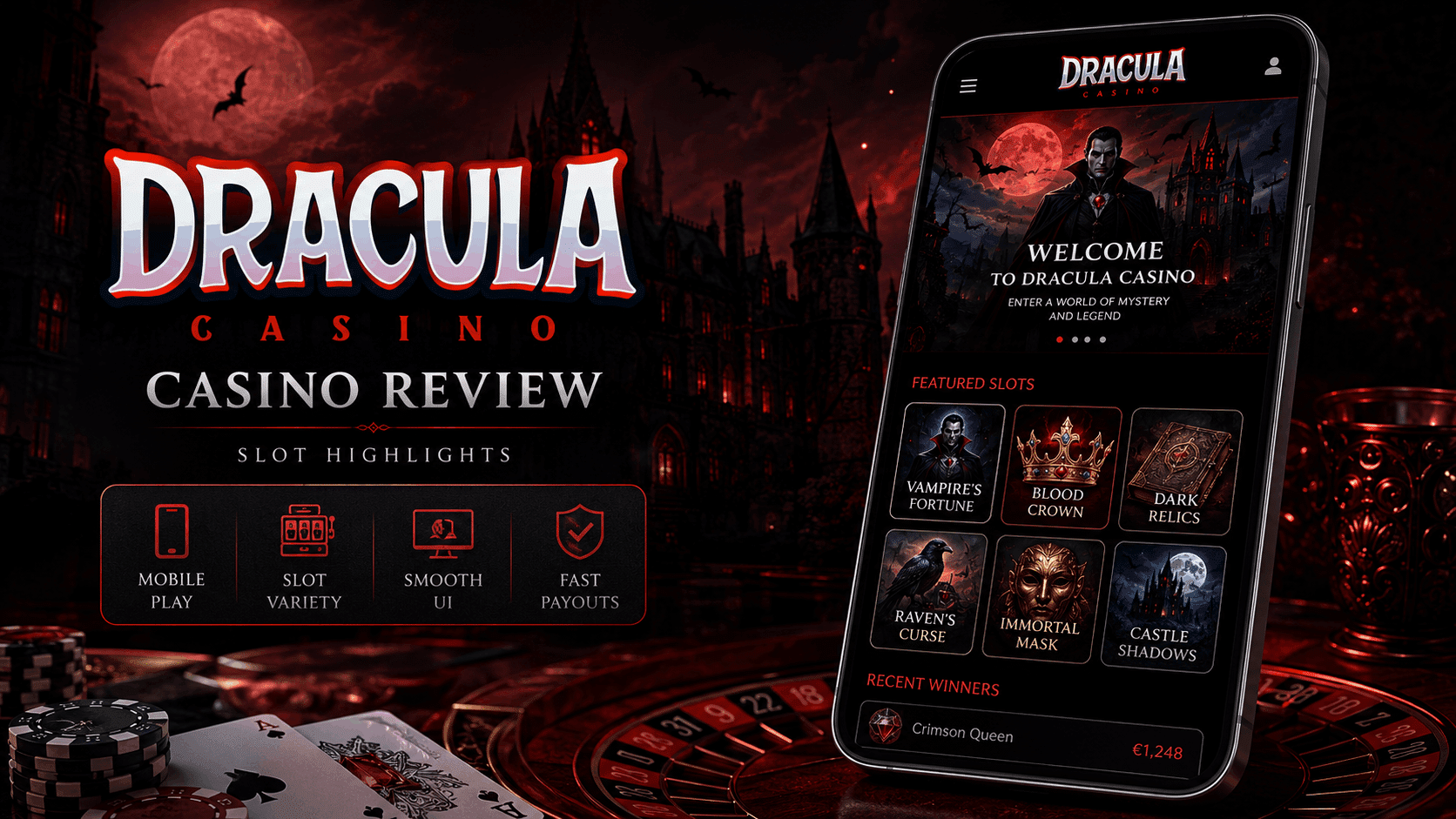 Dracula Casino Review - Welcome Bonuses Free Spins and Mobile Casino Slots | SistersSites.co.uk Dracula Casino Review - Welcome Bonuses Free Spins and Mobile Casino Slots
