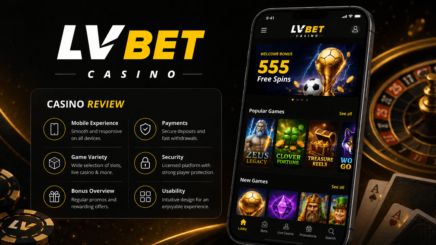 LV Bet Casino Review - Welcome Bonuses Free Spins Mobile Casino Slots | SistersSites.co.uk LV Bet Casino Review - Welcome Bonuses Free Spins Mobile Casino Slots