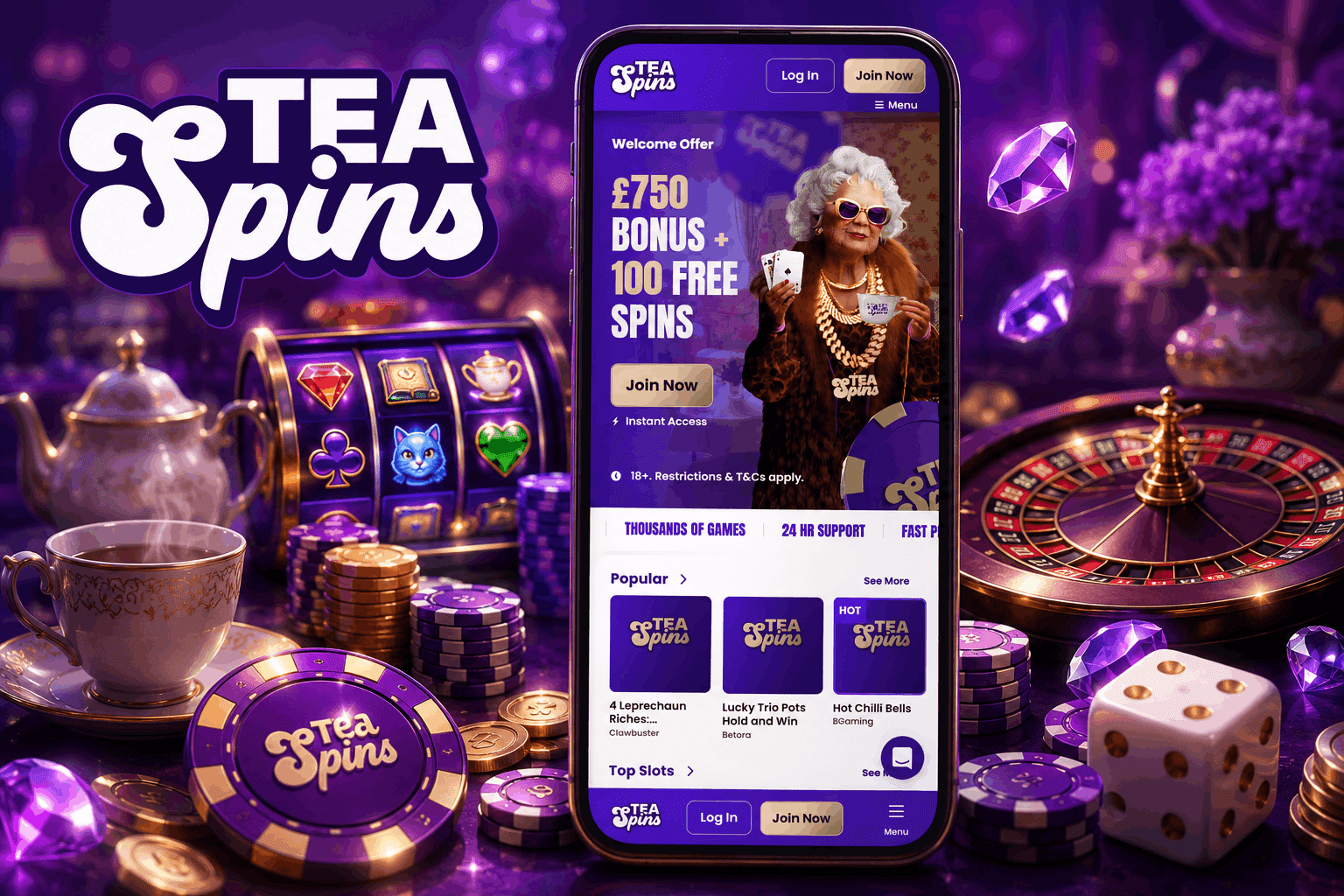 Tea Spins Casino Review - Welcome Bonus Mobile App Casino Games and More | SistersSites.co.uk Tea Spins Casino Review - Welcome Bonus Mobile App Casino Games and More