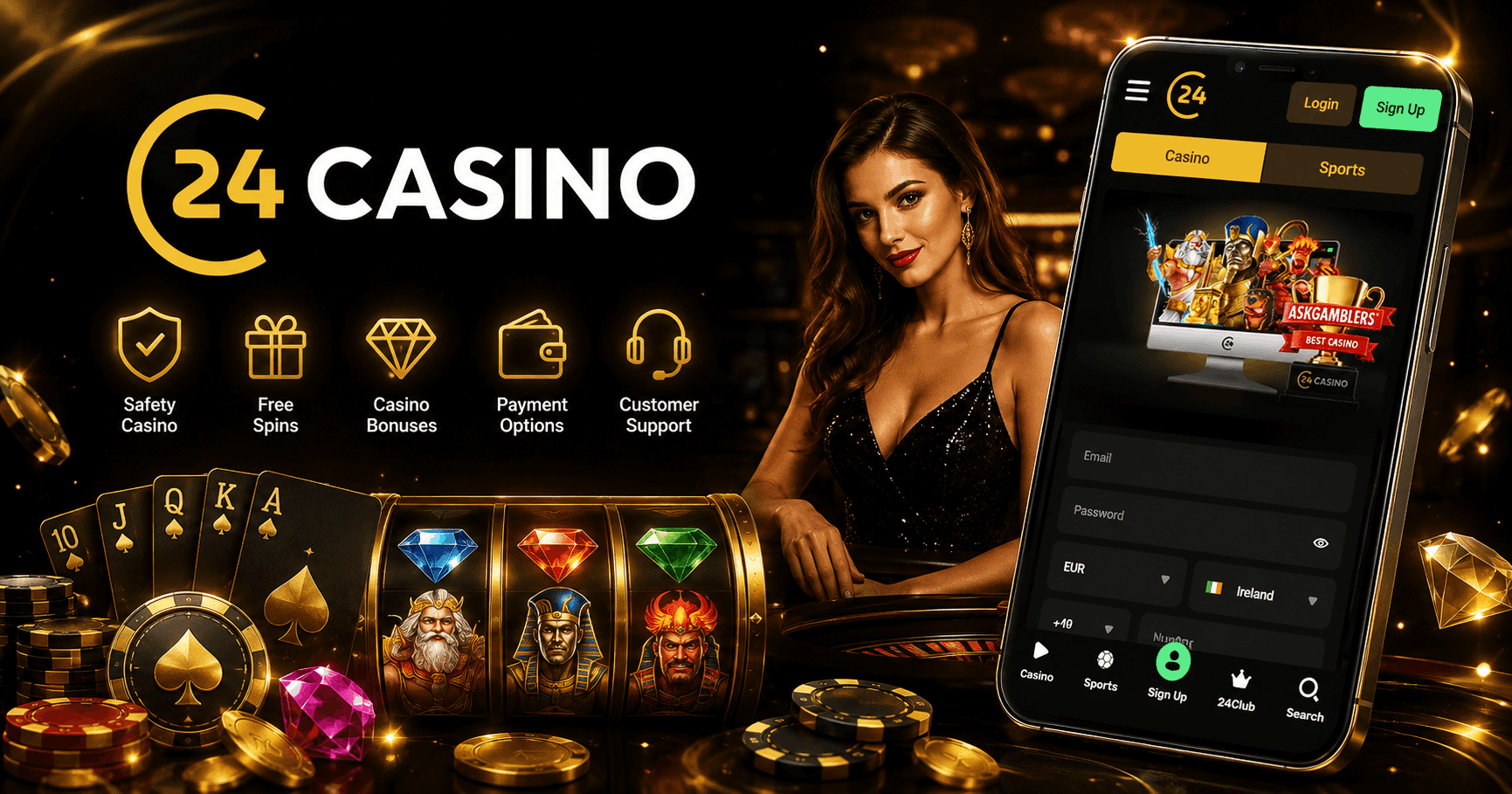 24 Casino Review - Welcome Bonuses Mobile Casino Games Safety Alternative and More | SistersSites.co.uk 24 Casino Review - Welcome Bonuses Mobile Casino Games Safety Alternative and More