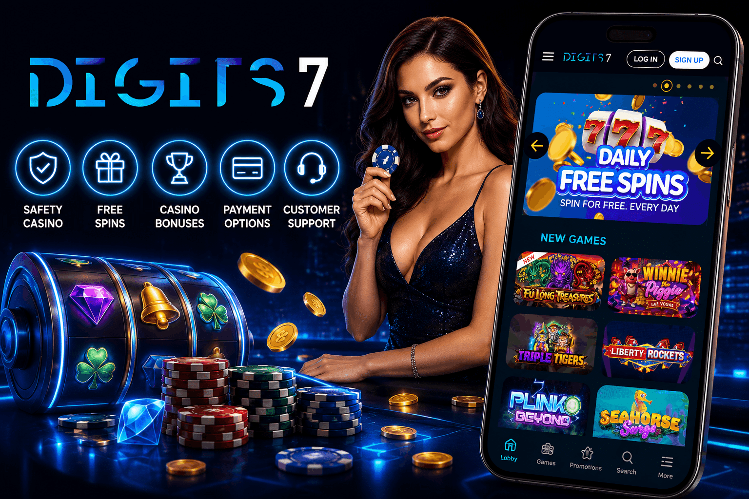 Digits 7 Casino Review - Welcome Bonuses Mobile Casino Slots Alternatives Payments and More | SistersSites.co.uk Digits 7 Casino Review - Welcome Bonuses Mobile Casino Slots Alternatives Payments and More