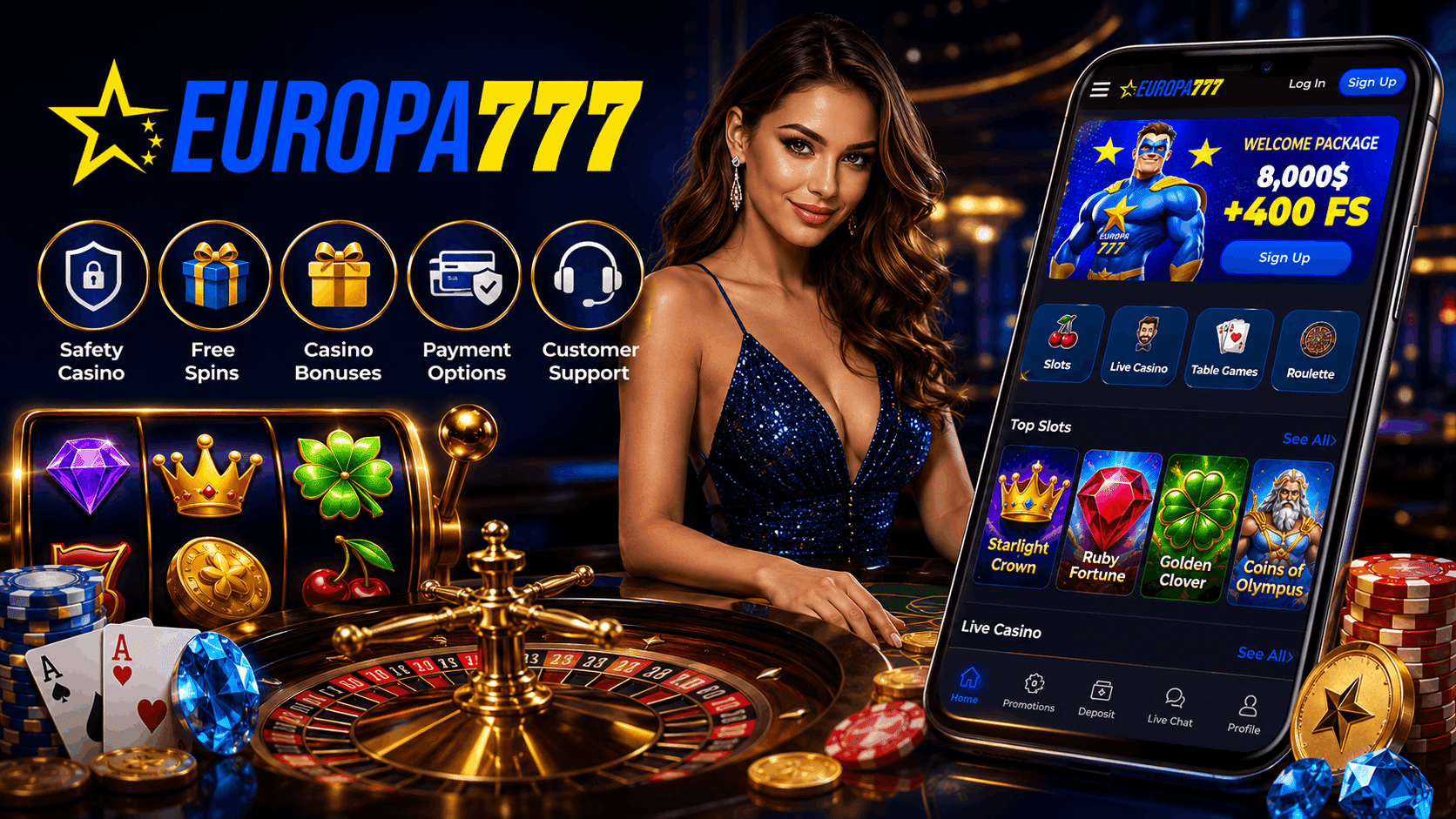 Europa777 Casino Review - Welcome Bonuses Mobile App Casino Games Slots and More | SistersSites.co.uk Europa777 Casino Review - Welcome Bonuses Mobile App Casino Games Slots and More