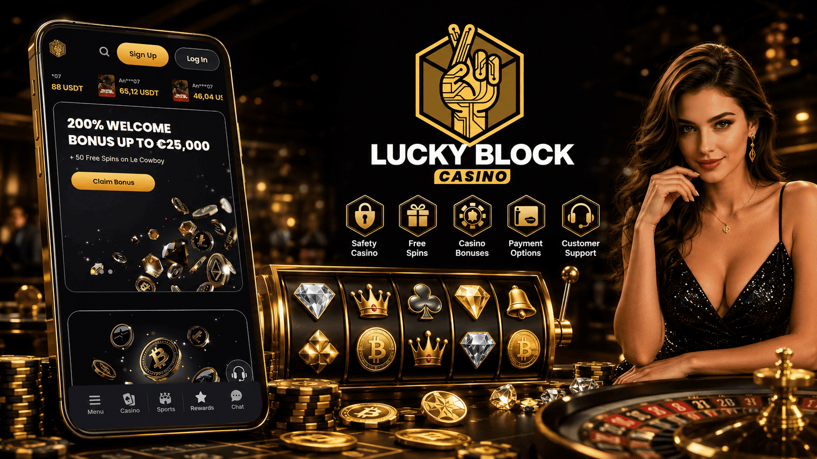 Lucky Block Casino Review - Welcome Bonus Mobile Casino Slots Free Spins and More | SistersSites.co.uk Lucky Block Casino Review - Welcome Bonus Mobile Casino Slots Free Spins and More