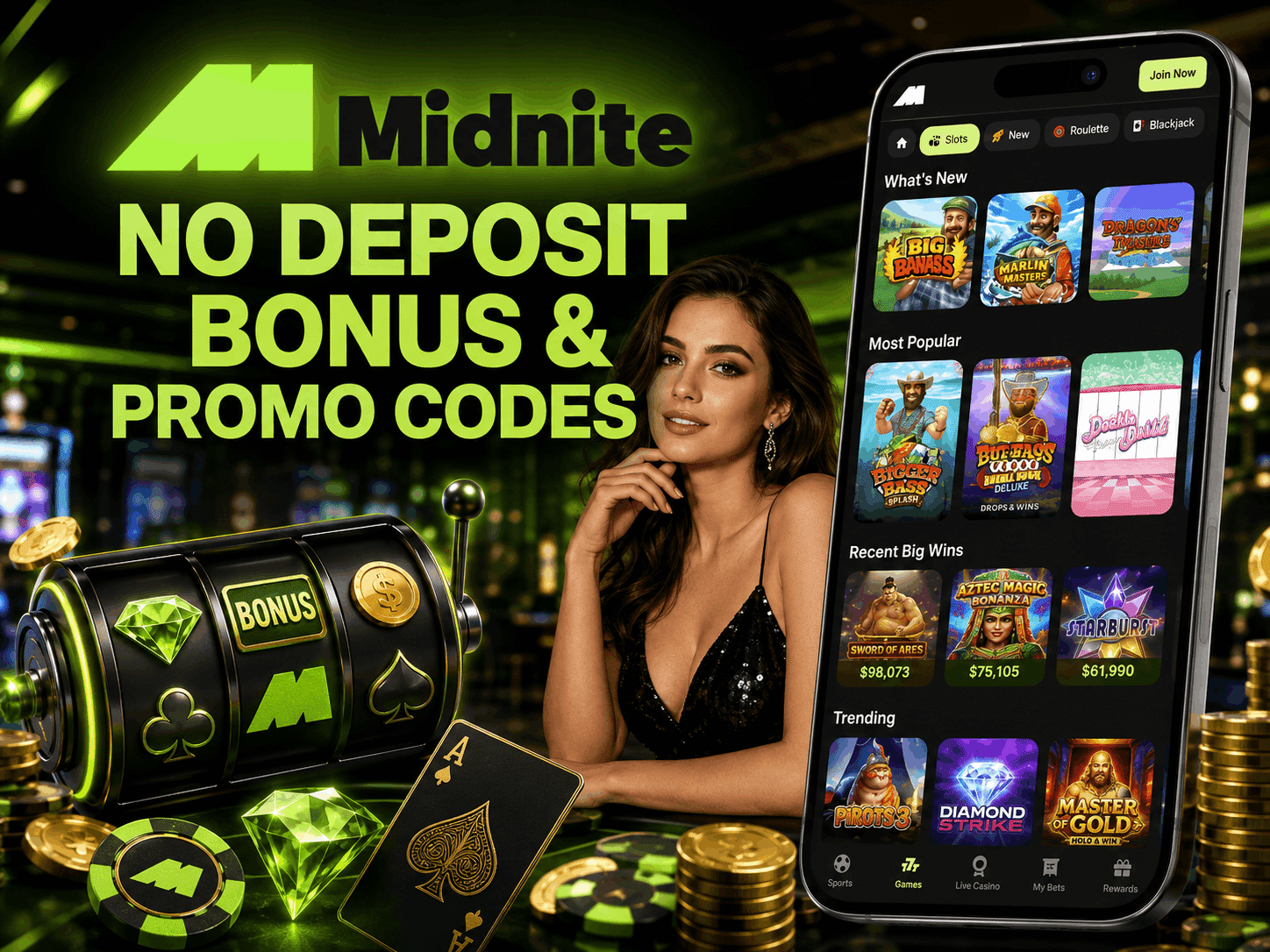 Midnite Casino No Deposit Bonus and Promo codes for UK Players | SistersSites.co.uk Midnite Casino No Deposit Bonus and Promo codes for UK Players