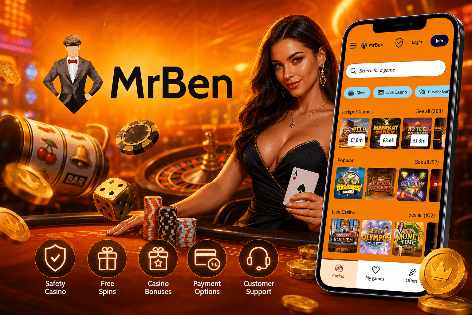 MrBen Casino Review - Welcome Bonuses Mobile Casino Slot Games Alternatives Payments and More | SistersSites.co.uk MrBen Casino Review - Welcome Bonuses Mobile Casino Slot Games Alternatives Payments and More