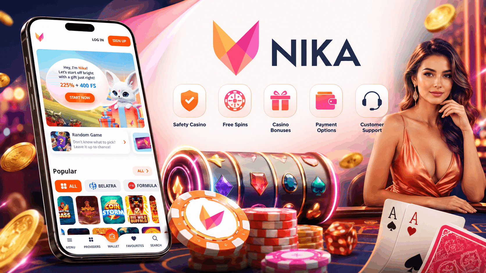 Nika Casino Review - Welcome Bonuses Mobile Casino Games Safety Alternative and More | SistersSites.co.uk Nika Casino Review - Welcome Bonuses Mobile Casino Games Safety Alternative and More