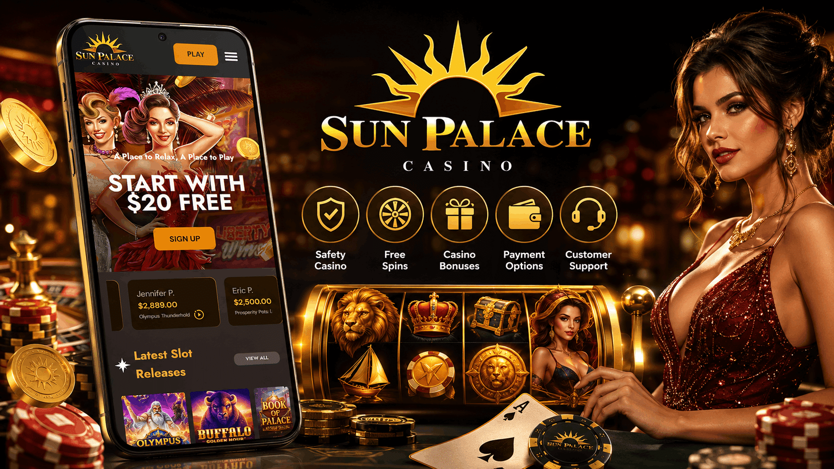 Sun Palace Casino Review - Welcome Bonuses Mobile Casino Slots Alternatives Payments and More | SistersSites.co.uk Sun Palace Casino Review - Welcome Bonuses Mobile Casino Slots Alternatives Payments and More