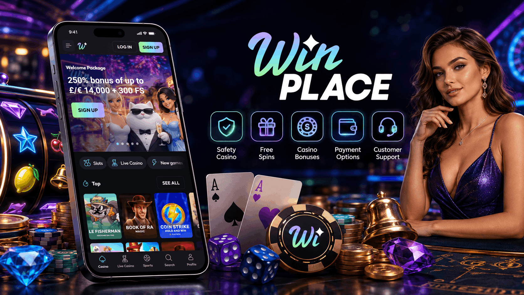 WinPlace Casino Review - Welcome Bonuses Mobile Casino Games Safety Alternative and More | SistersSites.co.uk WinPlace Casino Review - Welcome Bonuses Mobile Casino Games Safety Alternative and More