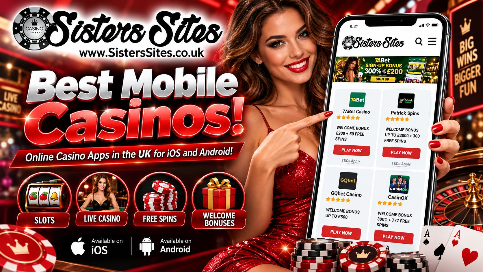 Best Mobile Casinos - Top Casino Apps for Android and iOS | SistersSites.co.uk Best Mobile Casinos - Top Casino Apps for Android and iOS