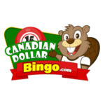 Canadian Dollar Bingo | SistersSites.co.uk Logo for Canadian Dollar Bingo featuring a cheerful cartoon beaver beside a green badge and a red 'Bingo.com' banner.