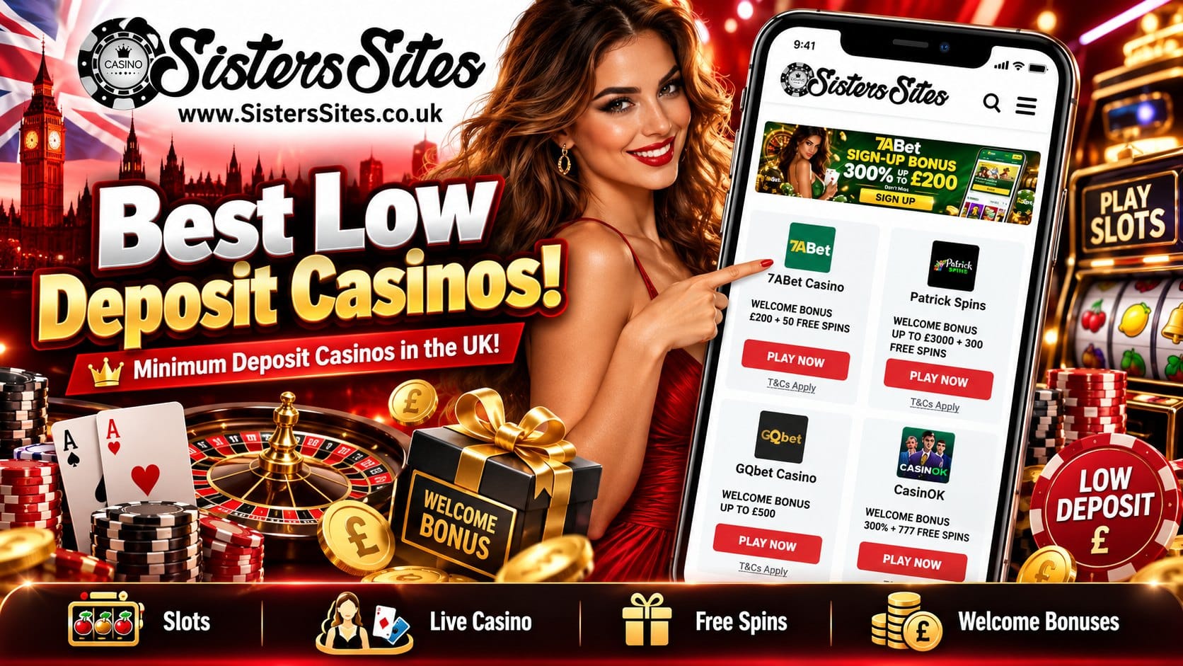 Low Deposit Casinos - Best Minimum Deposit Casinos in the UK | SistersSites.co.uk Low Deposit Casinos - Best Minimum Deposit Casinos in the UK