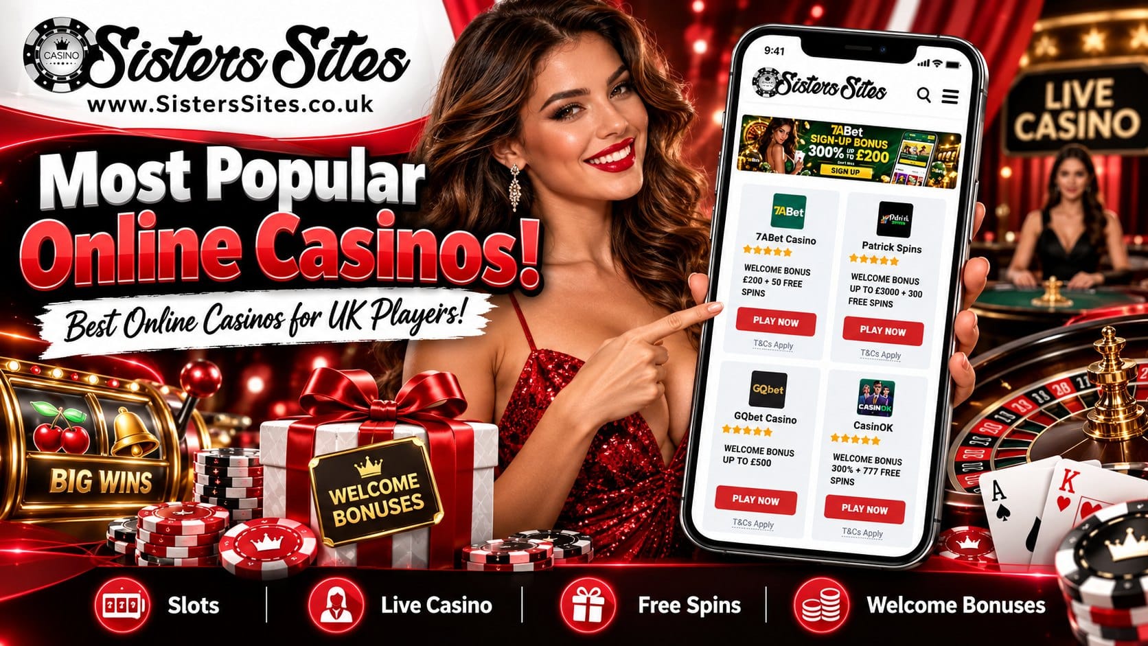 Most Popular Online Casinos - Best Online Casinos in the UK | SistersSites.co.uk Most Popular Online Casinos - Best Online Casinos in the UK