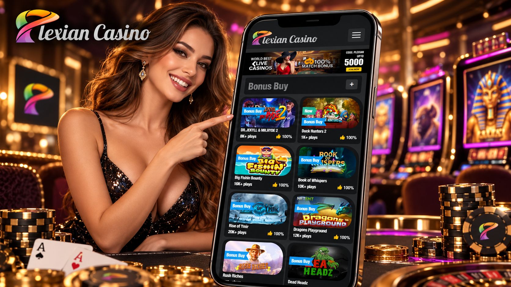 Plexian Casino Review - Welcome Bonuses Mobile Casino Slots Free Spins and Alternatives | SistersSites.co.uk Plexian Casino Review - Welcome Bonuses Mobile Casino Slots Free Spins and Alternatives