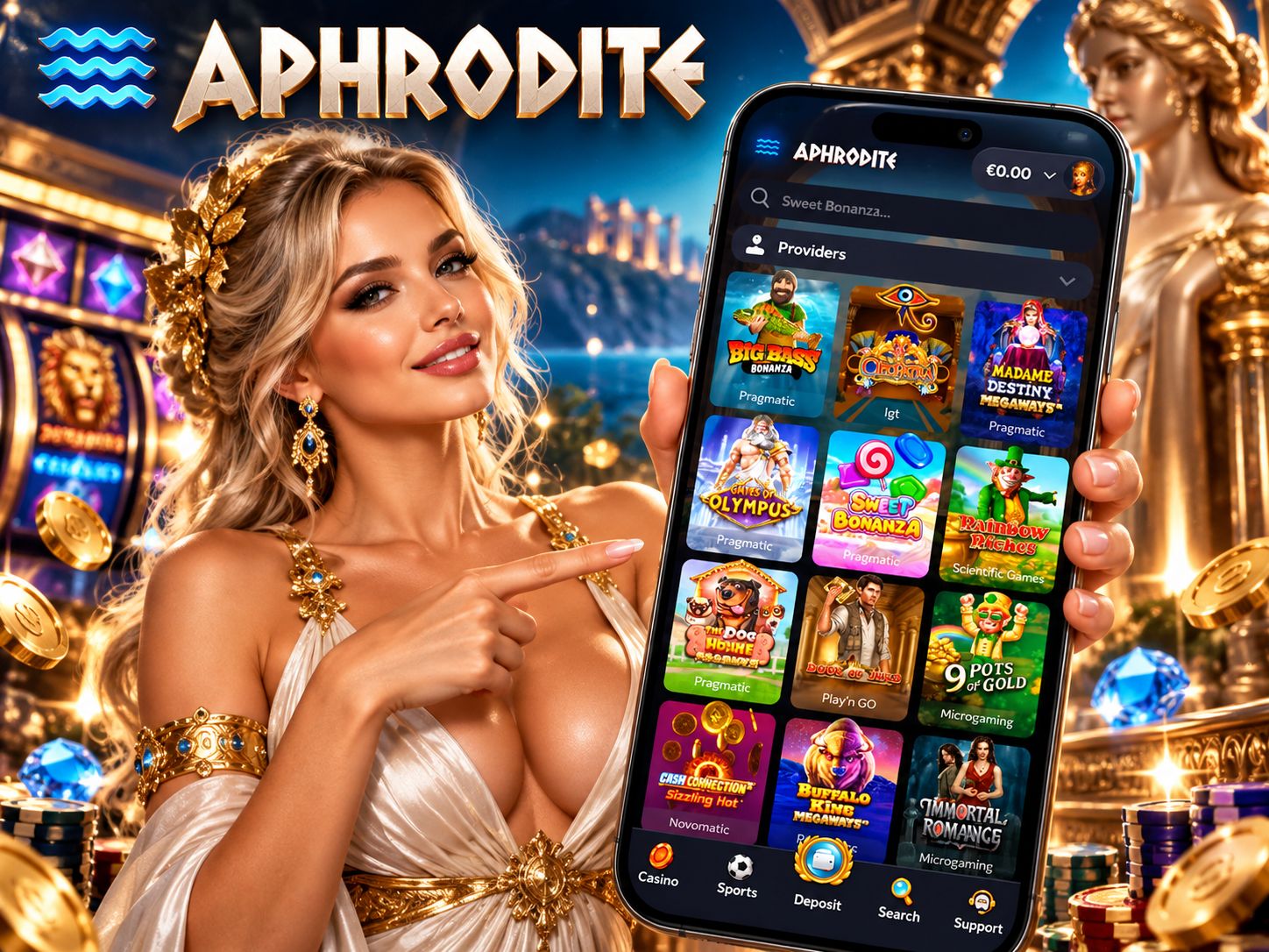 Aphrodite Casino Review - Mobile App Welcome Bonus Casino Games Alternatives and More | SistersSites.co.uk Aphrodite Casino Review - Mobile App Welcome Bonus Casino Games Alternatives and More